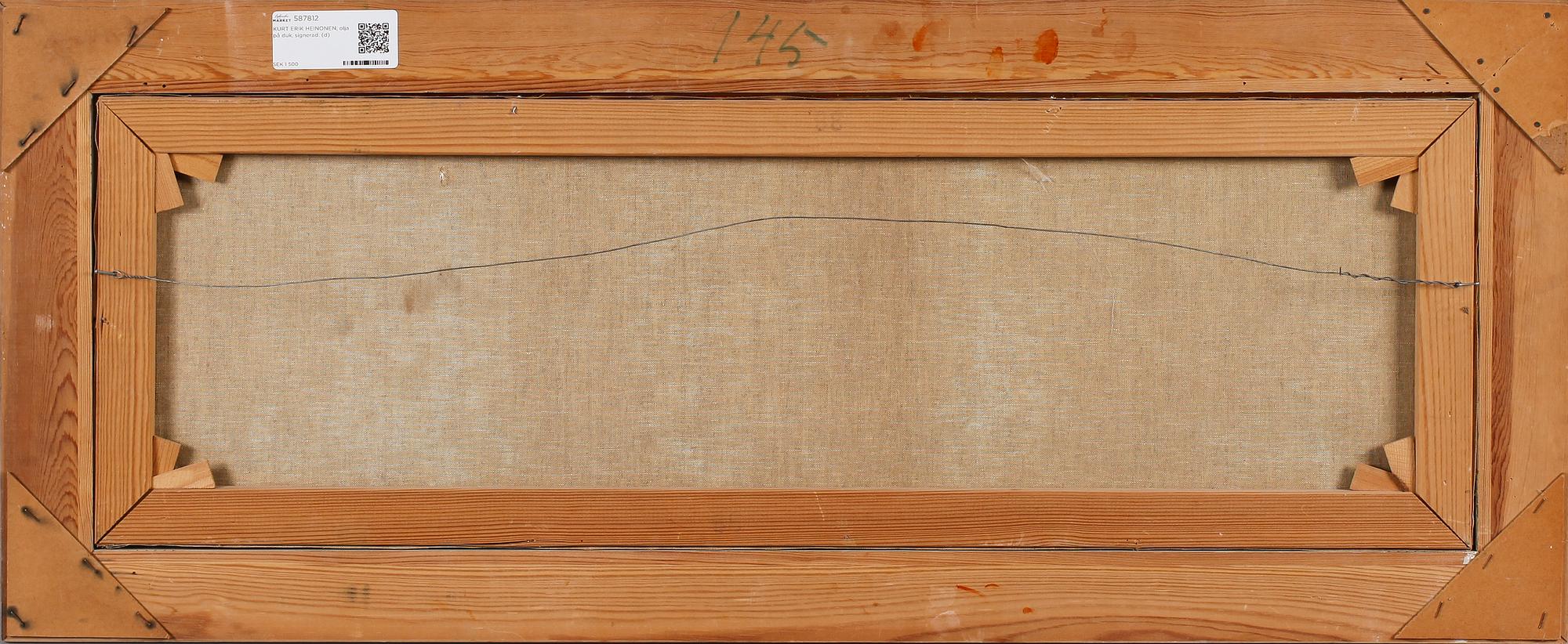 KURT ERIK HEINONEN, olja på duk, signerad.