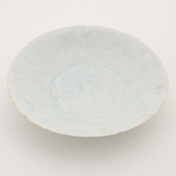 A qingbai dish, Song dynasty (960-1279).