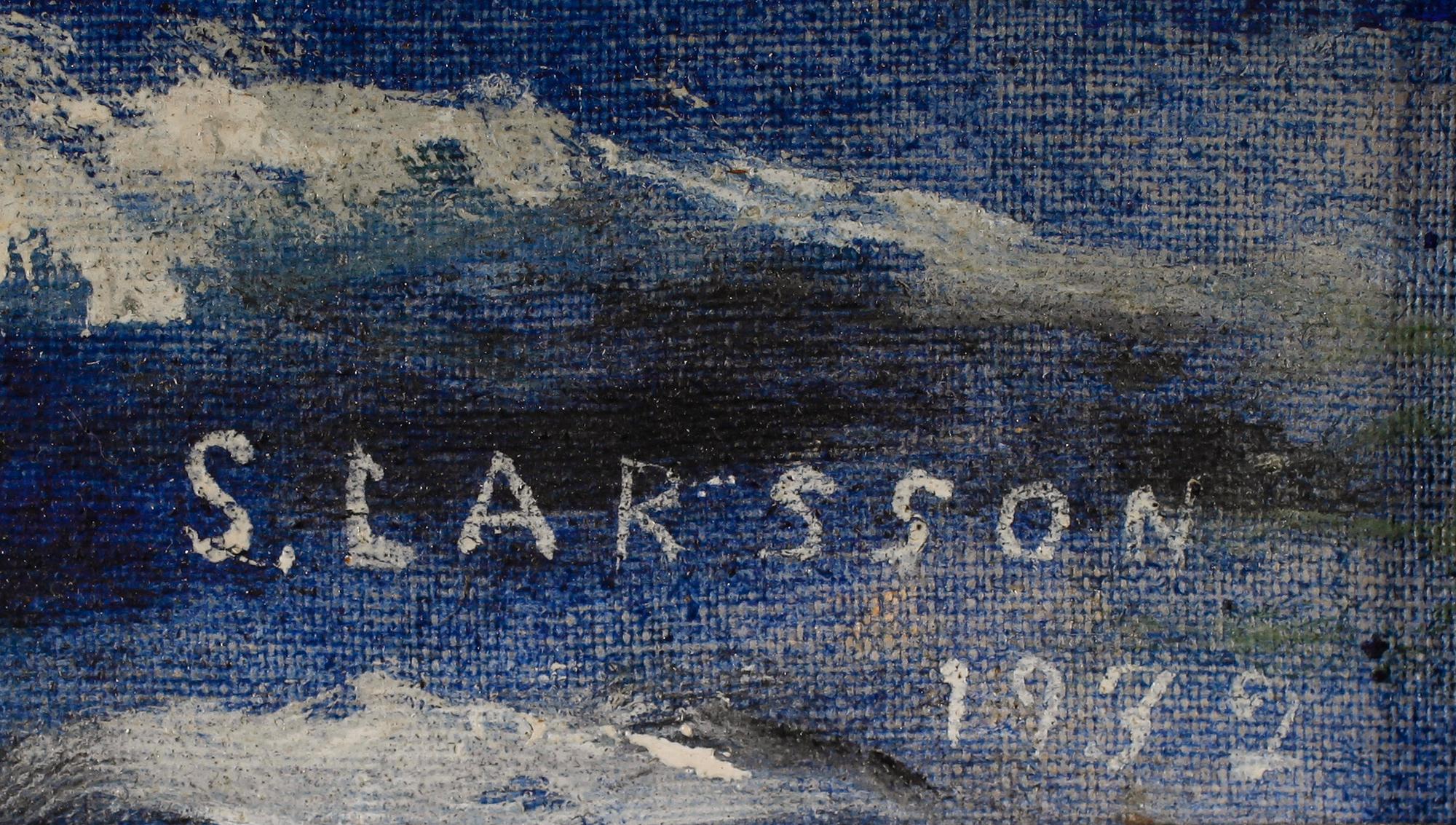 OKÄND KONSTNÄR, olja på pannå, signerad och daterad 1932.