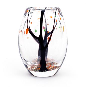 VAS, glas, "Höst", Vicke Lindstrand, Kosta.