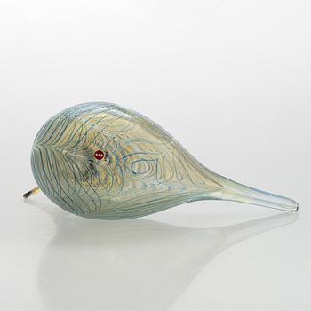 Oiva Toikka, vuosilintu, "Pilvitiira", signeerattu O. Toikka Nuutajärvi 2007.