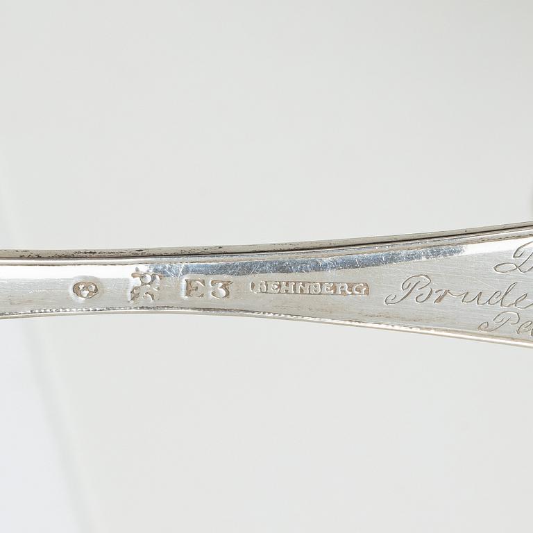 Silver, 10 pieces, Sweden, including a spoon by Gustaf Georg Rehnberg, Norrköping 1811.