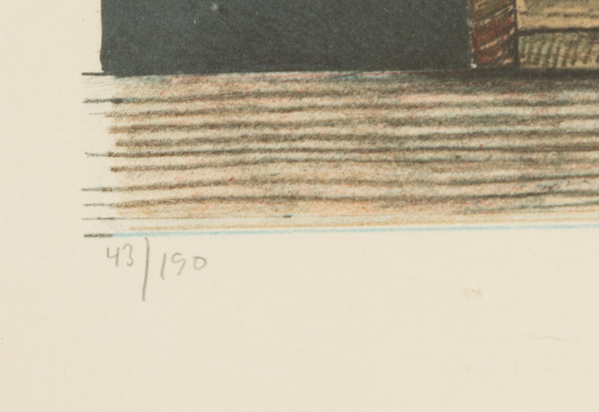 Philip von Schantz, color lithograph. Signed and dated -82, and numbered 43/190.