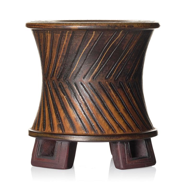 Wilhelm Kåge, a "Farsta" stoneware vase, Gustavsberg Studio, 1959.