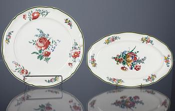 SERVIS, 62 delar, flintgods, Villeroy & Boch, Tyskland sekelskiftet 1800/1900.