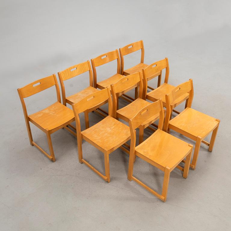 Chairs, 9 pcs Torkelssons mid-20th century.