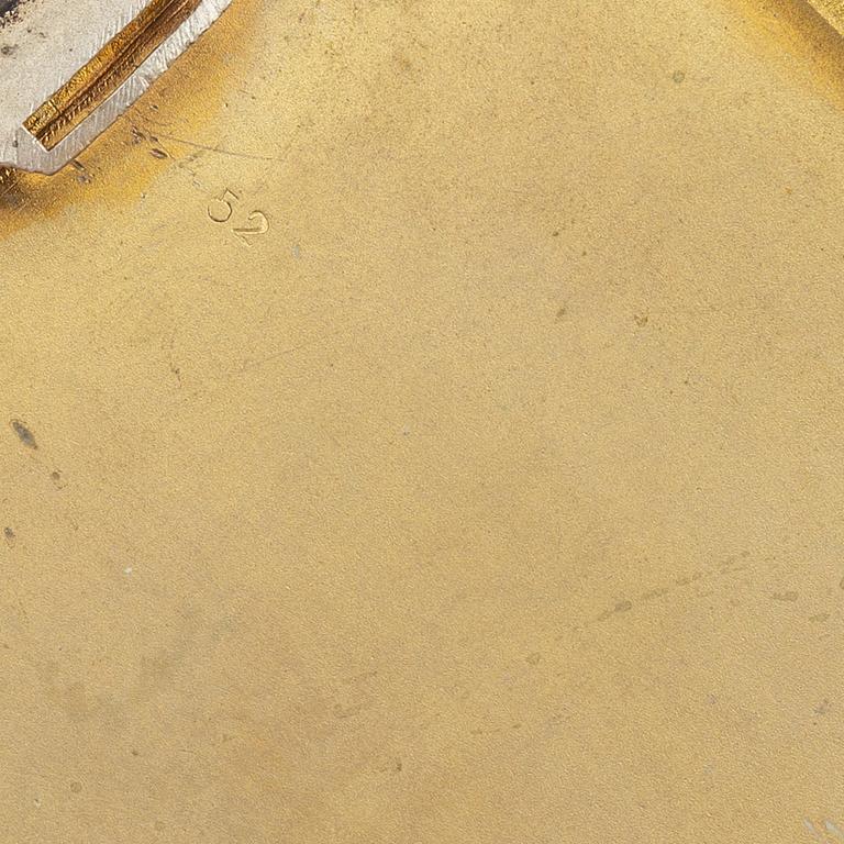 A Viennese silver cigarette case with a minature painting, Austria, around the year 1900.