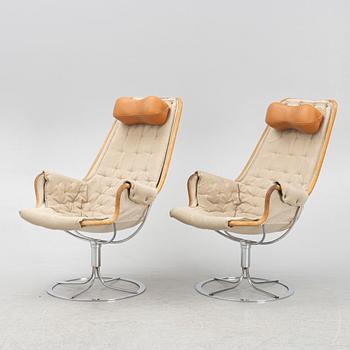 Bruno Mathsson, armchairs, a pair of "Jetson Match Flax".