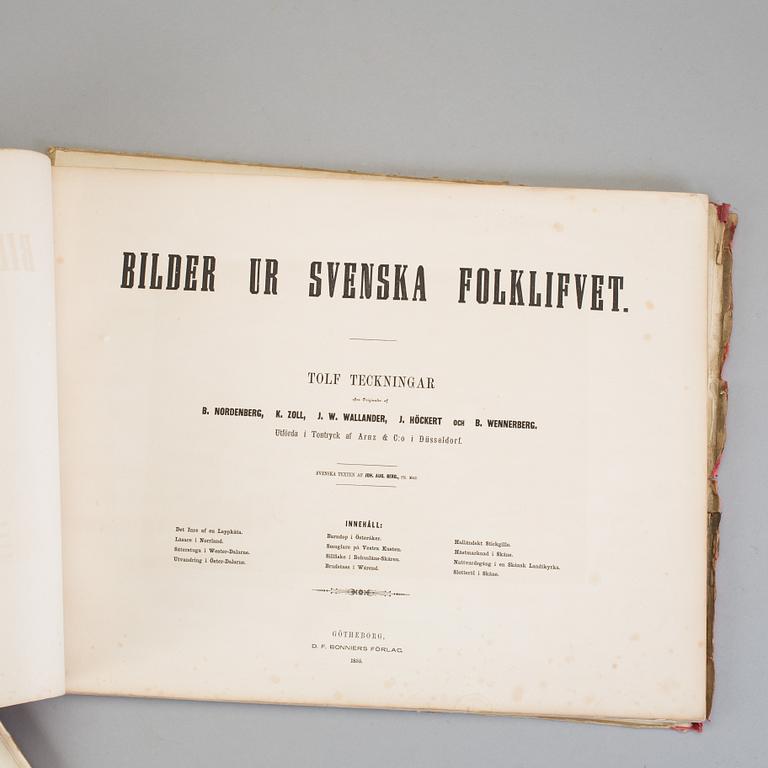 BOK, "Bilder ur svenska folklifvet", Johan August Berg, Bonniers förlag, 1855.