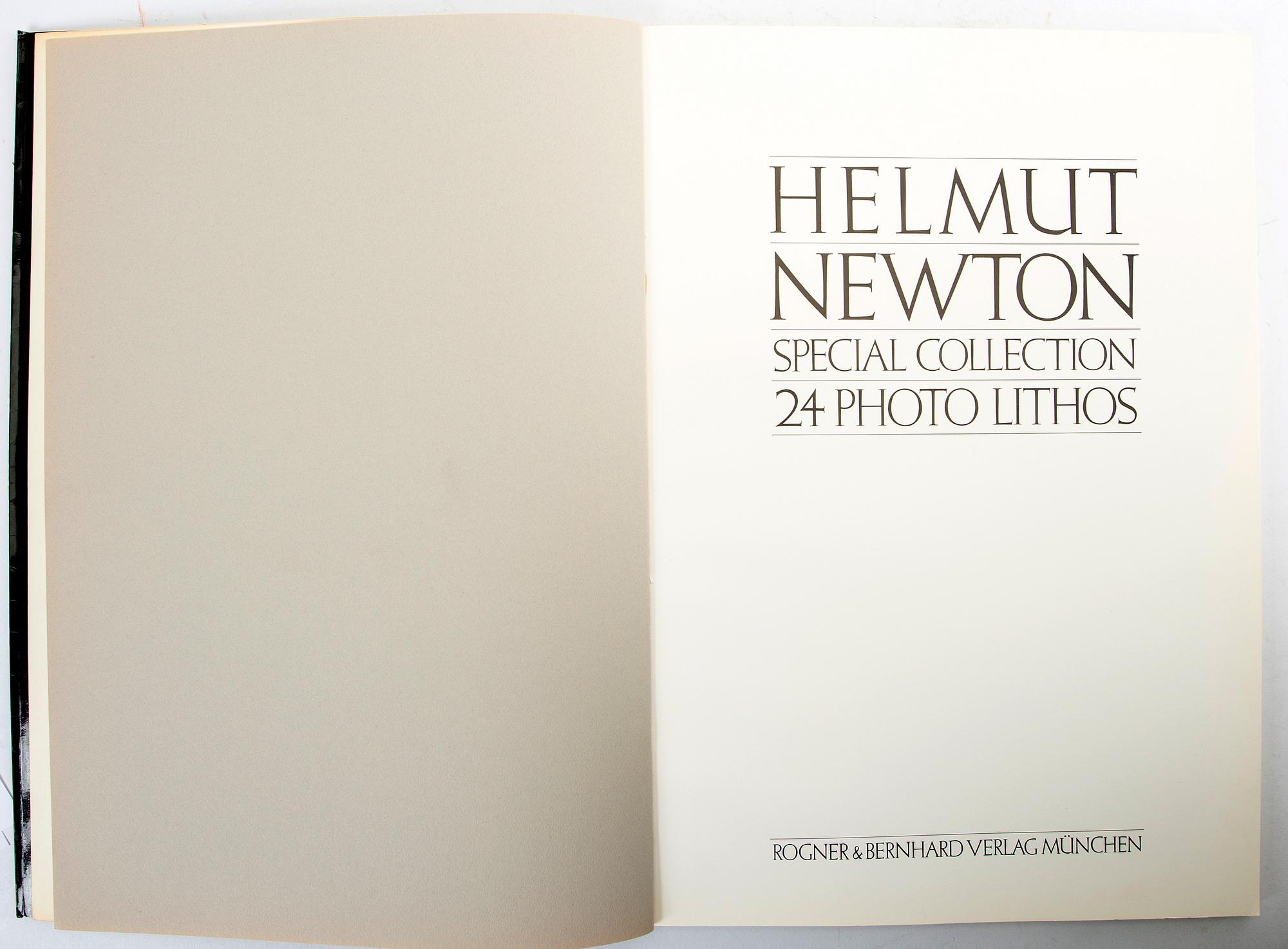 Helmut Newton, book 'Special Collection 24 Photo Lithos', Germany / USA 1980.