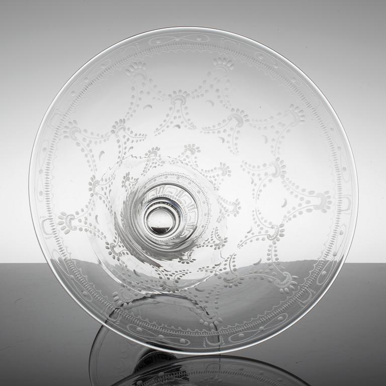 A Bowl on stand, glass, Kosta the first half of the 20th century.