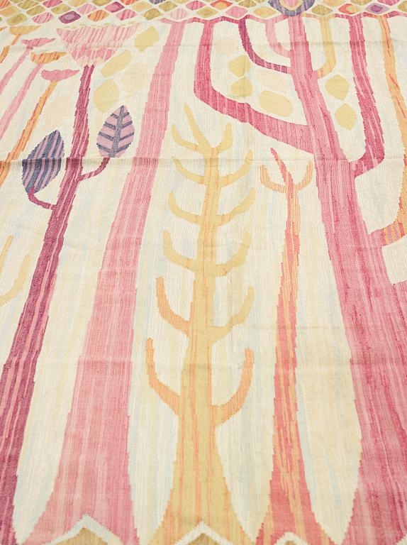 Kerstin Ekengren, DRAPES, 1 pair, flat woven, ca 341,5 x 264 respektive 336,5 x 262,5 cm, one signed KE 1953 (Kerstin Ekengren).