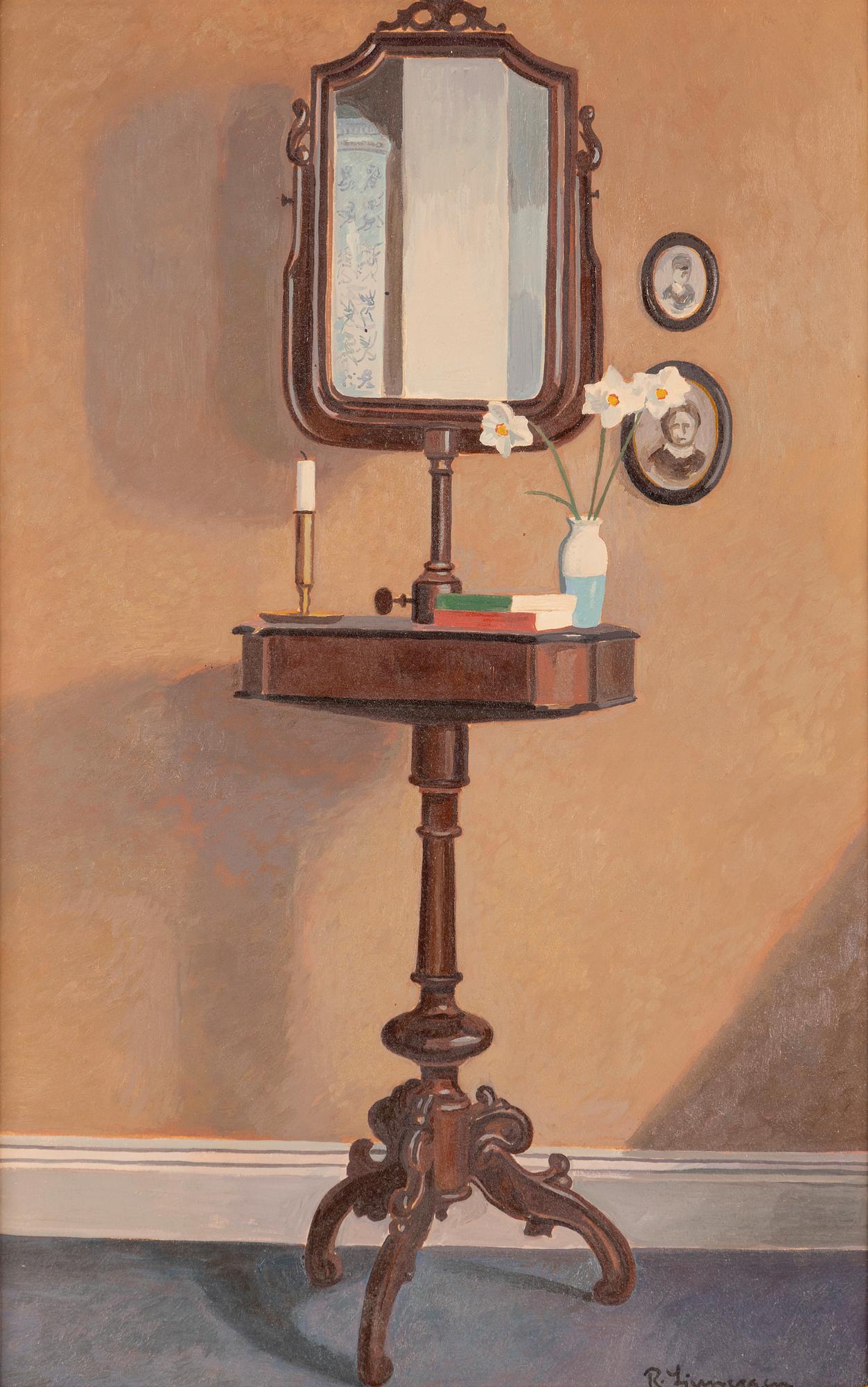 Reinhold Ljunggren, Interiör med pigtittare.