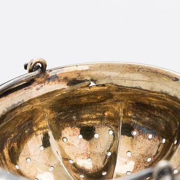 Four Finnish silver tableware objects, maker's marks of Viktor Aarne, O.R. Mellin, and others, 1861-1930.
