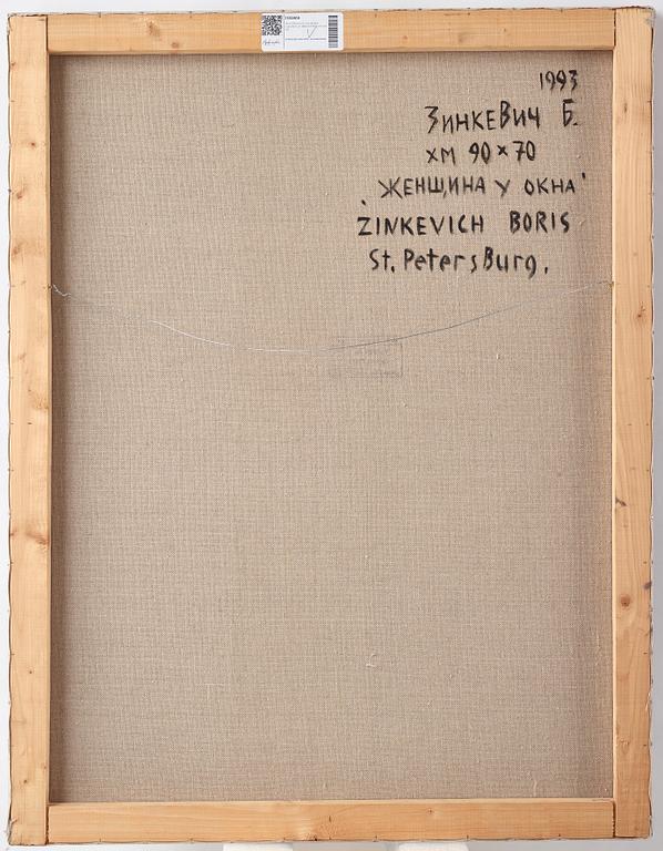 Boris Zinkevich, olja på duk, signerad och daterad 1993 a tergo.