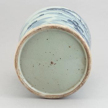 A Chinese blue and white vase, 20th century.