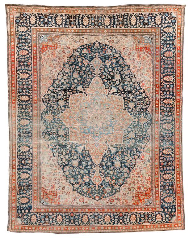 SEMI-ANTIQUE KASHAN SO CALLED MOTACHEM. 291 x 228,5 cm.