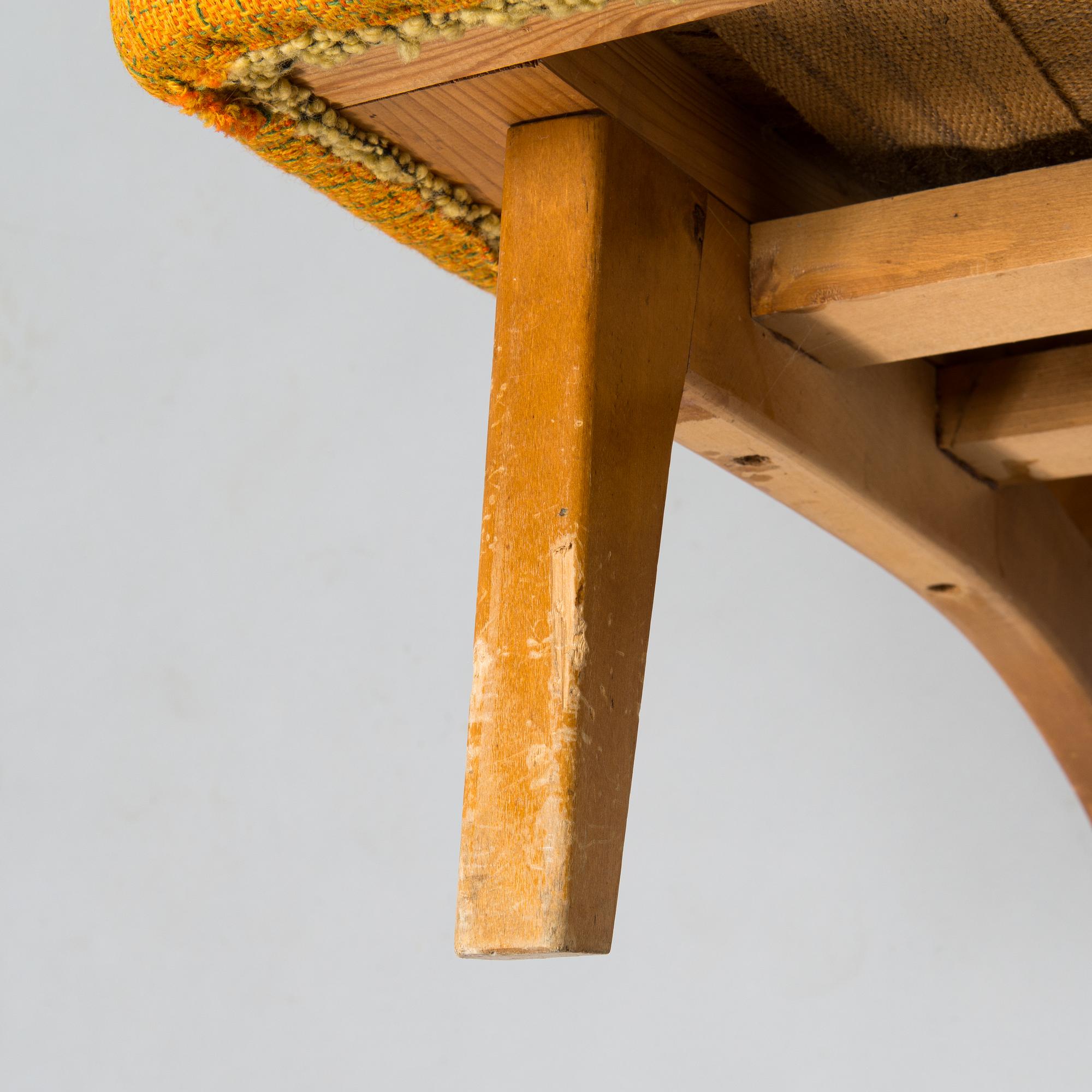 Oiva Parviainen, a mid-20th century 'Susanna' armchair for Lahden Lepokalusto, Finland.