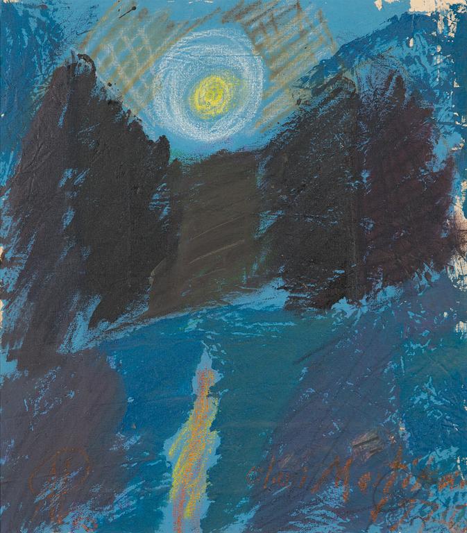 Olavi Martikainen, öljy kankaalle, signeerattu ja päivätty 1976.