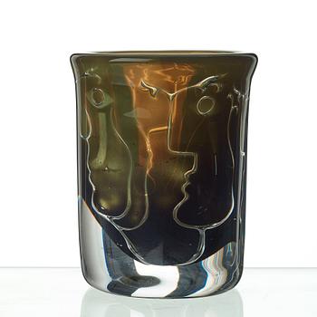 Ingeborg Lundin, An Ingeborg Lundin 'Ariel' glass vase, Orrefors, Sweden 1987.