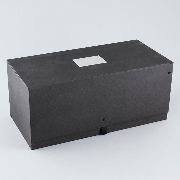 A glass vase by Karl Lagerfeld for Orrefors, signed and numbered 160/500.