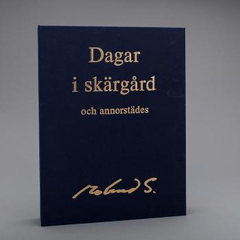 ROLAND SVENSSON. 4 färglitografier i kassett, signerade samt numrerad 15/200.