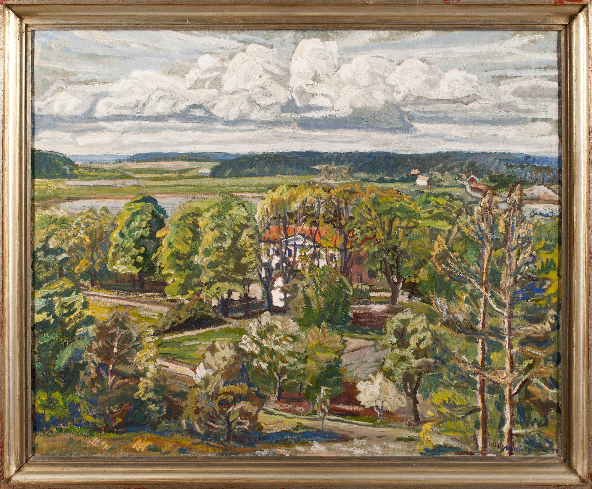 OLLE NORDBERG, olja på duk, signerad.