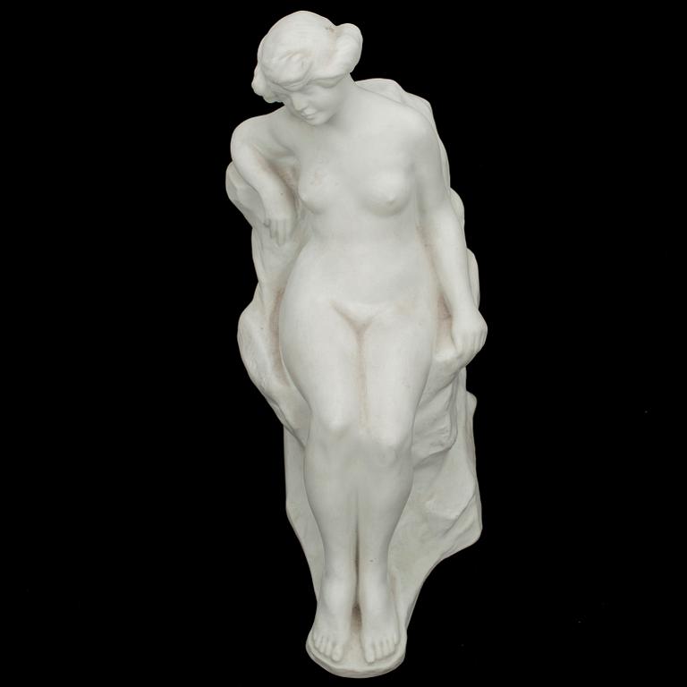 GUNNAR NYHOLM, figurin, porslin, signerad och daterad 1928, Arabia.