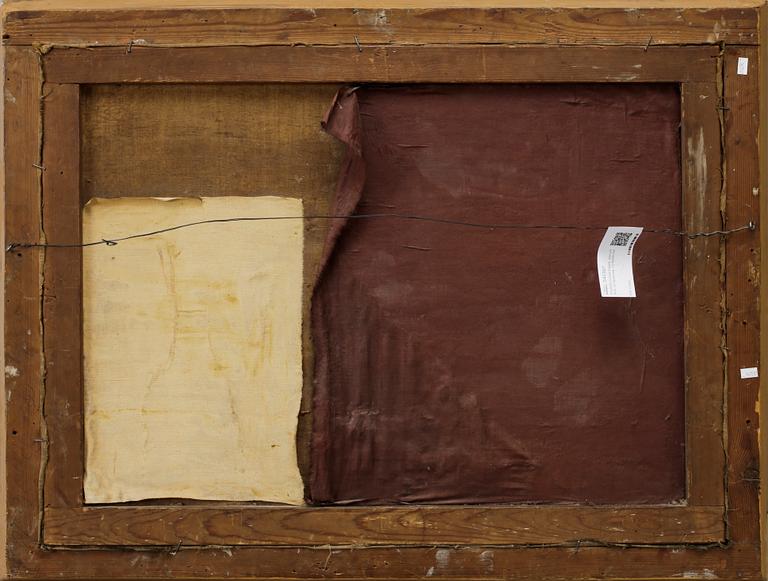 OKÄND KONSTNÄR, olja på duk, ej signerad, 17/1800-tal.