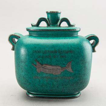 Wilhelm Kåge, a stone ware Argenta vase.