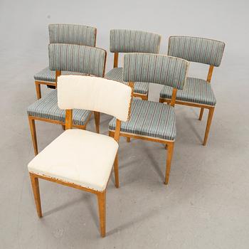 Chairs, 6 pieces, Svenska Möbelfabrikerna Bodafors, 1940s.