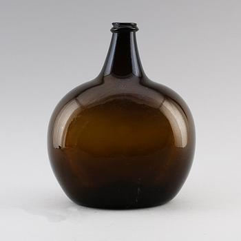 FLASKA, glas, sannolikt 1800-tal.
