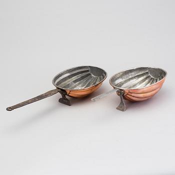 Two copper aspic molds 19th century.
