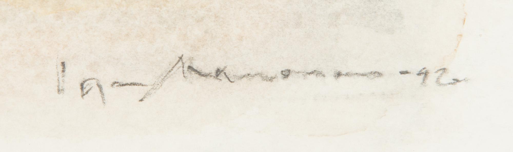 Egon Meuronen, watercolour, signed and dated -92.