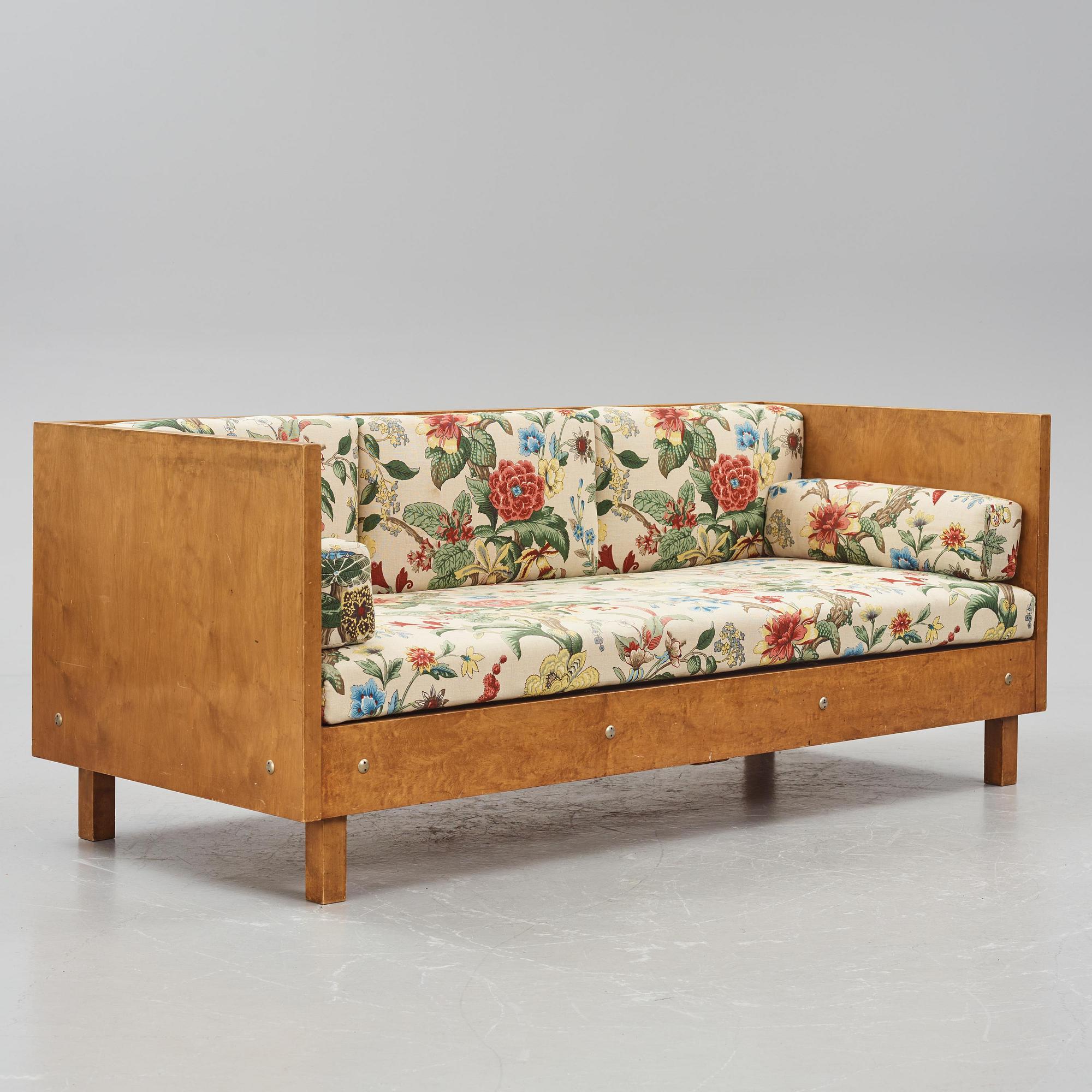 Osvald Almqvist, soffa, Svenska Möbelfabrikerna, Bodafors, för Stockholmsutställningen 1930.