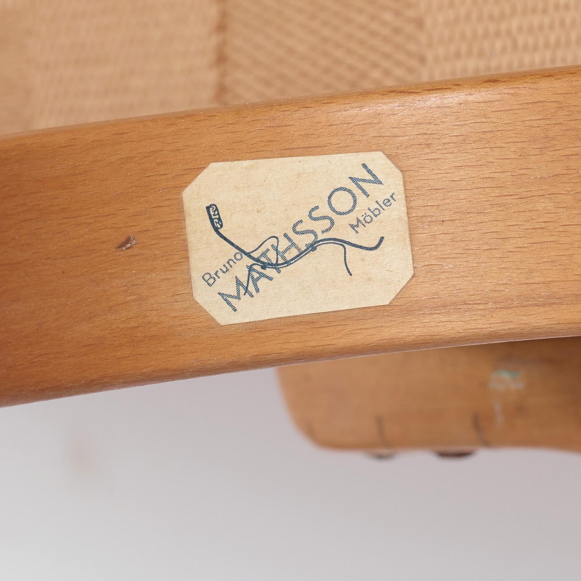 Bruno Mathsson, an armchair by Karl Mathsson, Värnamo, Sweden 1944.