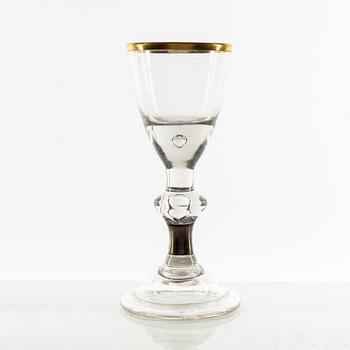 Glas, två stycken, 1700-tal.