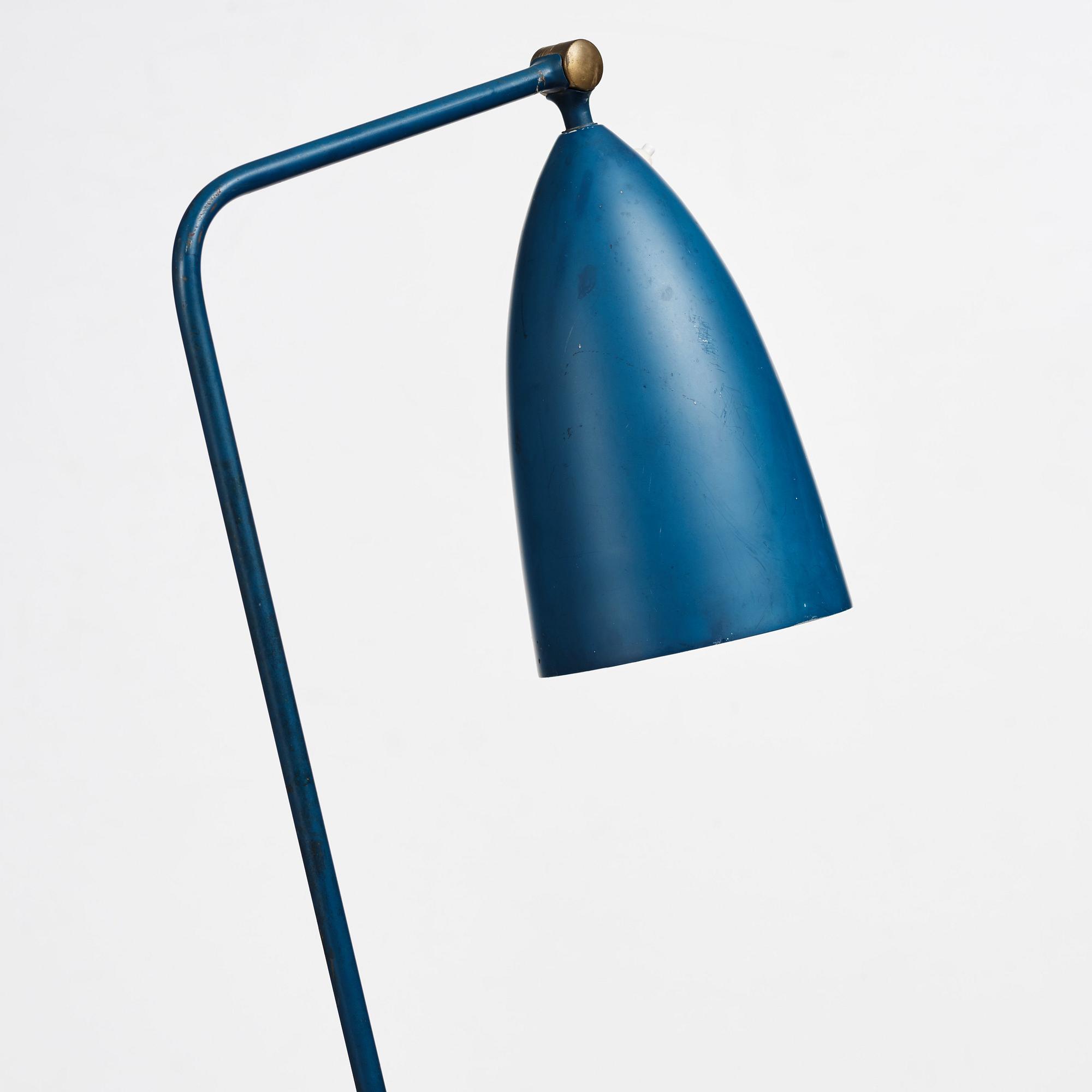 Greta Magnusson Grossman, a "G-33" (Grasshopper) floor light for Bergbom's, Malmö, Sweden 1950's.