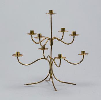 KANDELABER, mässing, Josef frank för Svenskt Tenn, formgiven 1934. 1900-tal.