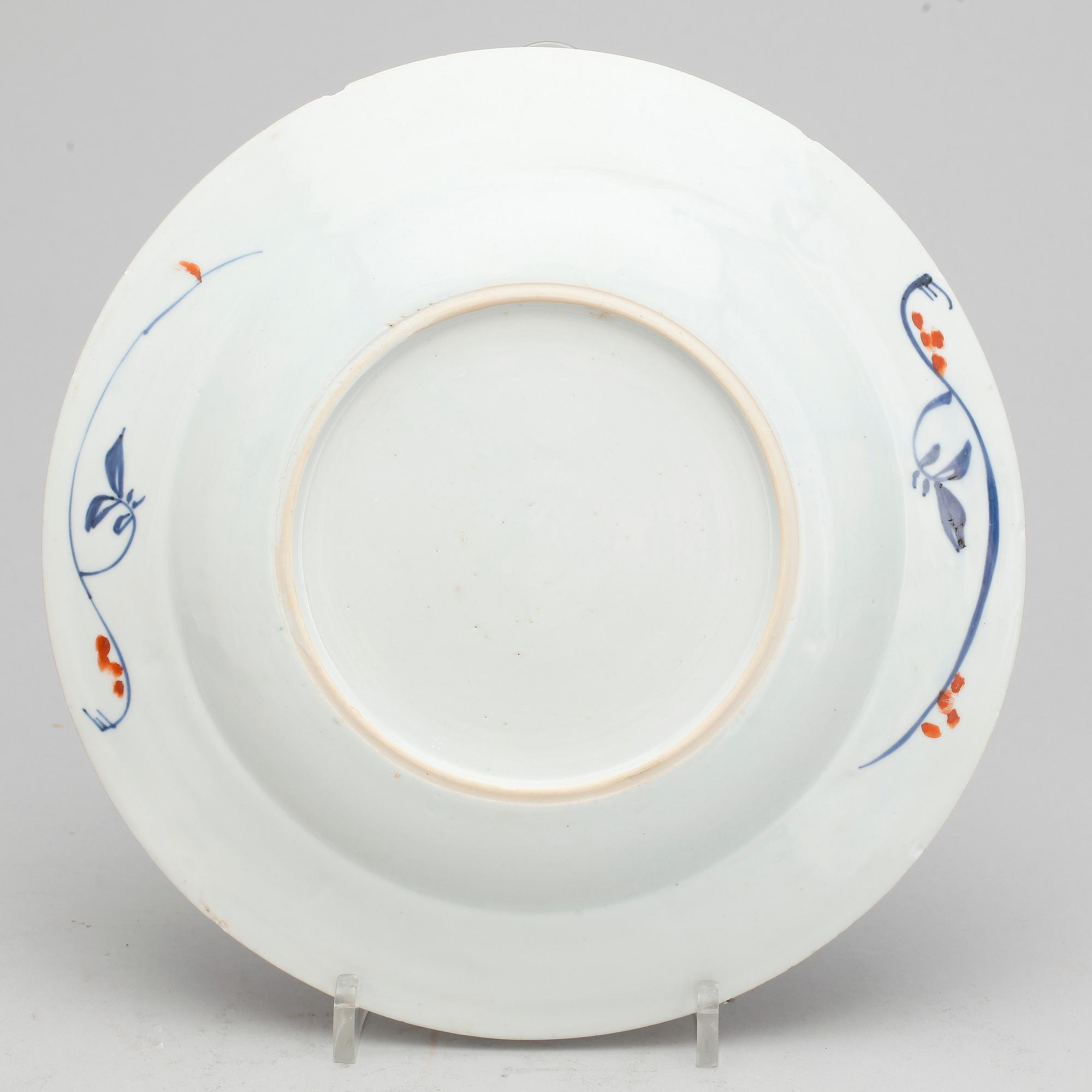 TALLRIKAR, 6 st, porslin, Kina 1700-tal.