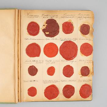 COLLECTION OF ROYAL AND NOBLE LAQUER SEALS, 19th century.