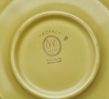 TEKOPPAR, 6 st, "Royal", Arthur Percy för Gefle.