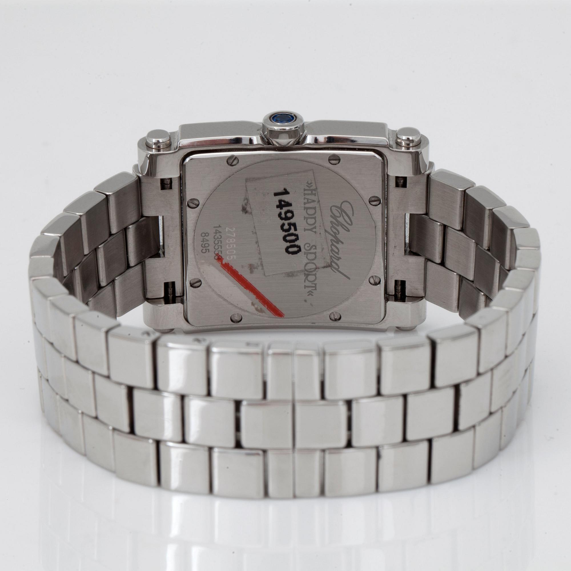 CHOPARD, Happy Sport, armbandsur, 29,5 x 27 (38) mm,