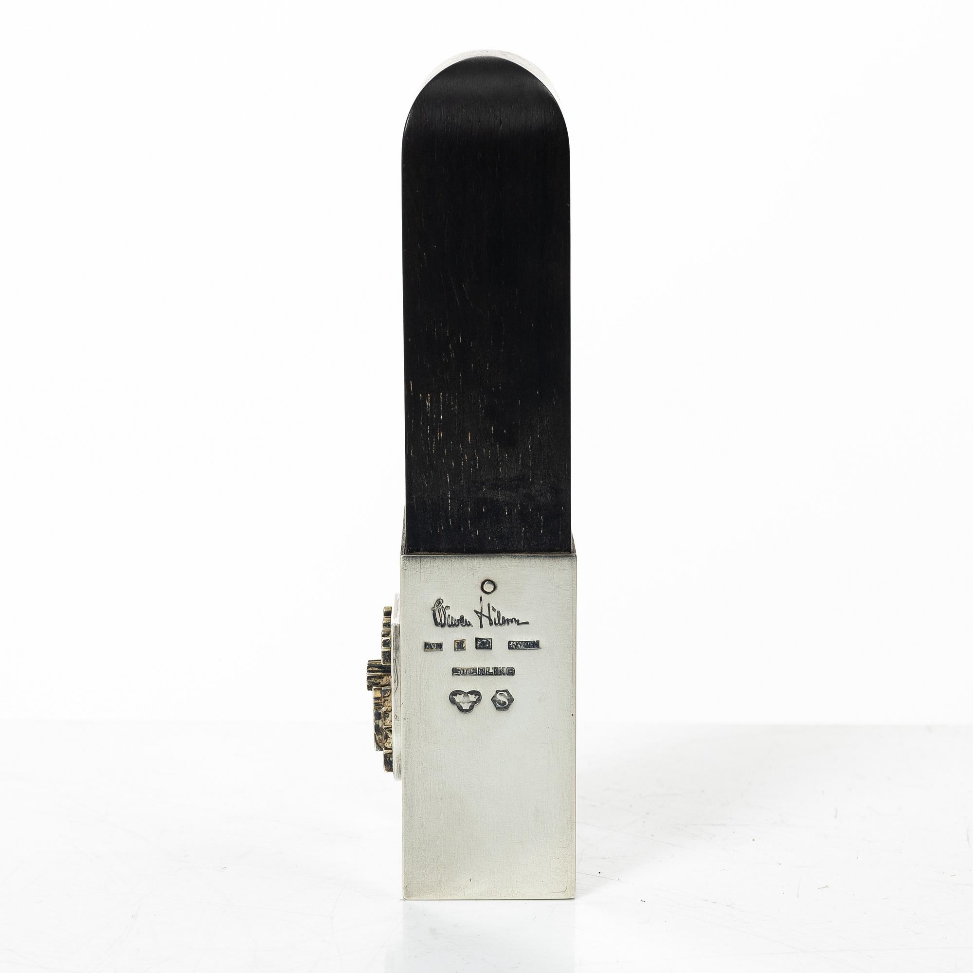 Wiwen Nilsson, Seal stamp, sterling silver and wood, Anders Nilsson, Lund 1950.