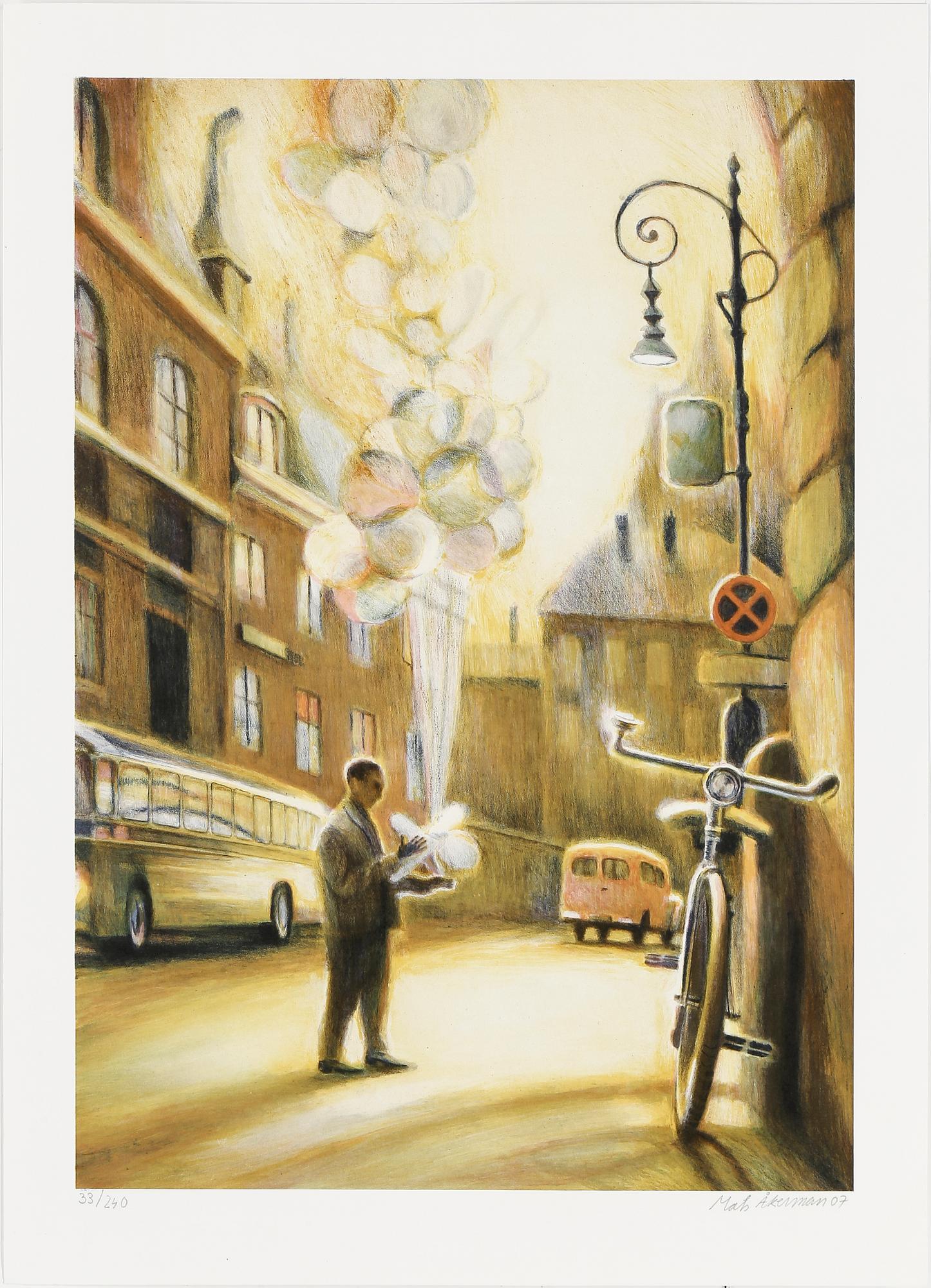 MATS ÅKERMAN, färglitografi, signerad och numrerad 33/240.