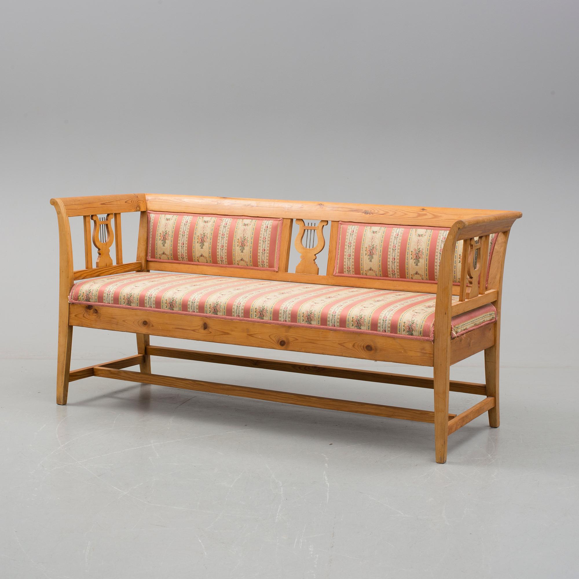 SOFFGRUPP, 3 delar, Karl Johan, 1800-tal.