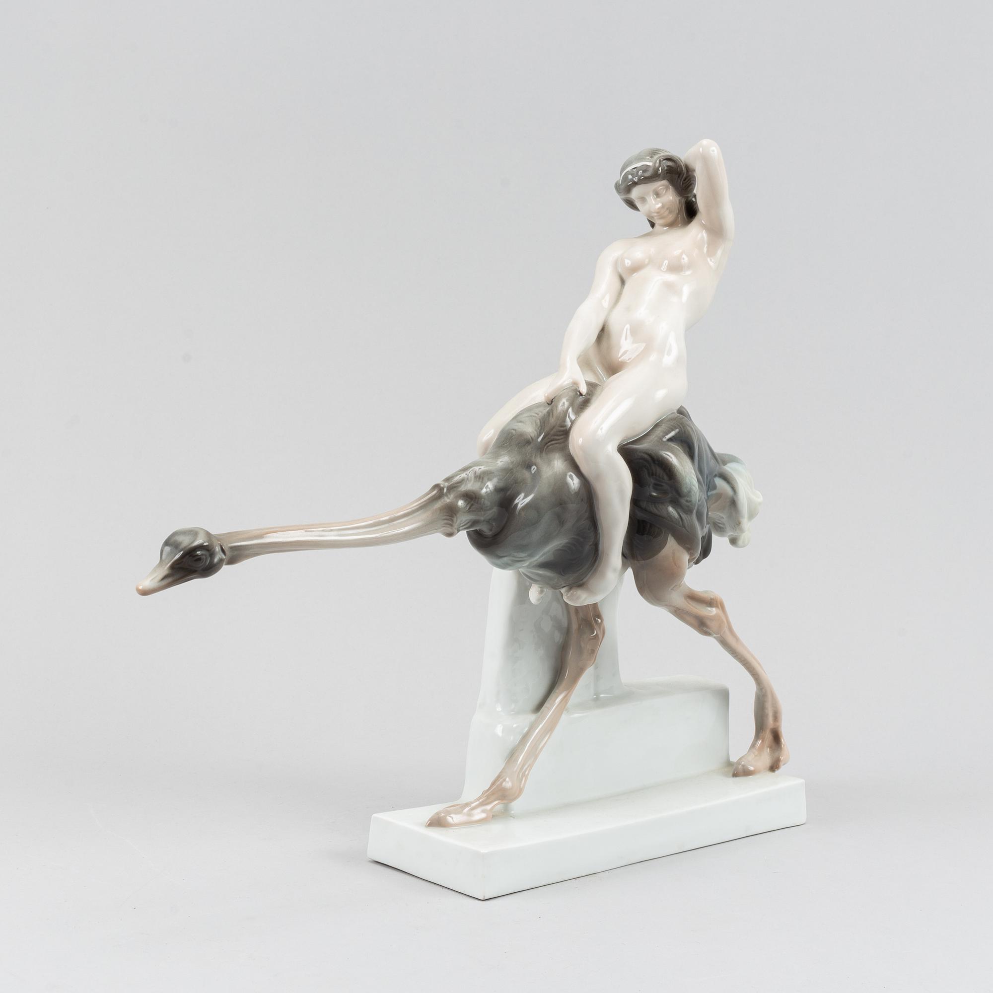 Ferdinand Liebermann, figurin, porslin, Rosenthal, 1900-talets första hälft.
