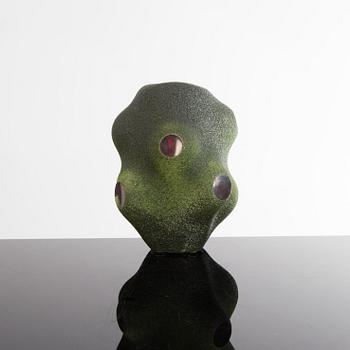 A Unique Per B Sundberg glass vase for Orrefors, signed, numbered and dated 2000.