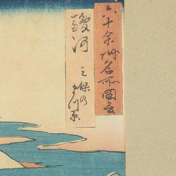 Ando Utagawa Hiroshige, efter, färgträsnitt, Japan, 1900-talets första hälft.