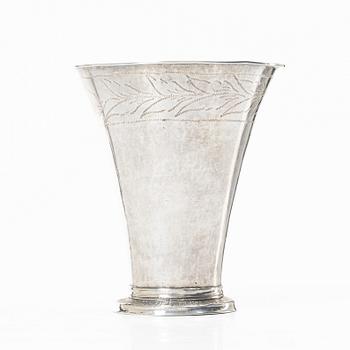 A Swedish silver beaker, mark of Peter Ohlijn, Karlskrona 1796.